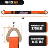 Nilight 2in x 38in Axle Tie Down Straps 4PCS, view 2