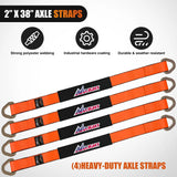 Nilight 2in x 38in Axle Tie Down Straps 4PCS, view 4