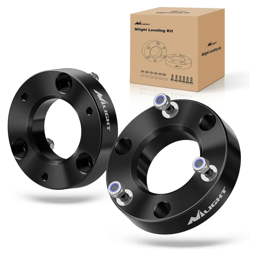 Nilight 2 Inch Front Leveling Lift Kit for 2006 2007 2008 2009 2010 2011 2012 2013 2014 2015 2016 2017 2018 2019 2020 2021 2022 2023 Dodge Ram 1500 4WD Strut Spacer Suspension Lift Kits