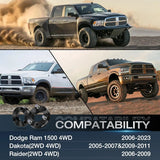 Nilight 2 Inch Front Leveling Lift Kit for 2006 2007 2008 2009 2010 2011 2012 2013 2014 2015 2016 2017 2018 2019 2020 2021 2022 2023 Dodge Ram 1500 4WD Strut Spacer Suspension Lift Kits, view 6