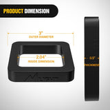 Nilight 2Inch Hitch Receiver Silencer Pad 4 Pack Reduce Rattle and Noise Between Receivers and Tow Hitches Fits for 2Inch Trailer Hitch Receiver, view 2