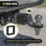 Nilight 2Inch Hitch Receiver Silencer Pad 4 Pack Reduce Rattle and Noise Between Receivers and Tow Hitches Fits for 2Inch Trailer Hitch Receiver, view 6