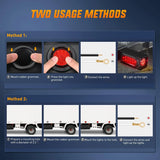 Nilight 2 Inch Red 9 Leds Round Side Marker Light (Pair), view 6