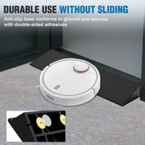 Nilight 2Inch Rise Threshold Ramp for Doorways, 19.7Inch Wide Low Profile Rubber Smooth Access Door Ramp for Doorway, Curb, Home Steps, Bathroom, view 4