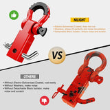 Nilight 2 Inch Shackle Hitch Receiver 3/4 Inch D Ring Kit Red, view 5