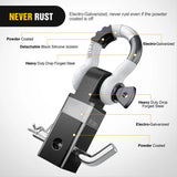 Nilight 2 Inch Shackle Hitch Receiver 3/4 Inch D Ring Kit White Black, view 3