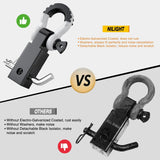 Nilight 2 Inch Shackle Hitch Receiver 3/4 Inch D Ring Kit White Black, view 5