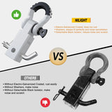 Nilight 2 Inch Shackle Hitch Receiver 3/4 Inch D Ring Kit White, view 5