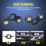 Nilight 2 Inch Tow Hitch Mount Bracket, view 2