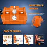 Nilight 2pc 4 Inch 20W Spot Flood Combo Orange Case Led Light Bar, view 5