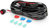 Nilight 2PC 4Inch Yellow Led Pods Triple Row 60W Flood Spot Combo Driving Fog Lights with 16AWG Switch Wiring Harness Kit-2 Leads for Offroad Pickup Trucks ATV UTV SUV, view 5