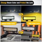Nilight 2Pcs 12 inch Amber Light Bar Cover, view 5