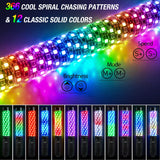 Nilight 2Pcs 1FT Spiral Antenna Bluetooth Remote App Control Led Fat Whip Light, view 5