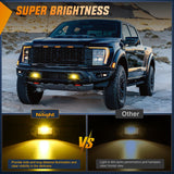 Nilight 4.5Inch 20W Flush Mount Amber Flood LED Work Light (Pair), view 6