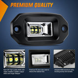 Nilight 4.5Inch 20W Flush Mount Flood LED Work Light (Pair), view 3