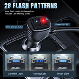 Nilight 2PCS 24 inch Truck Grille Strobe Lights Strip 384 LED Emergency Light Blue Flexible Side Flashing Warning Caution Safety Waterproof Lighting Kit for Trucks Tow Plow Construction Vehicles, view 2