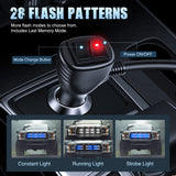 Nilight 2PCS 24 inch Truck Grille Strobe Lights Strip 384 LED Emergency Light Blue White Flexible Side Flashing Warning Caution Safety Waterproof Lighting Kit for Trucks Tow Plow Construction Vehicles, view 2
