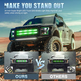Nilight 2PCS 24 inch Truck Grille Strobe Lights Strip 384 LED Emergency Light Green White Flexible Side Flashing Warning Caution Safety Waterproof Lighting Kit for Trucks Tow Plow Construction Vehicle, view 5