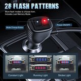 Nilight 2PCS 24 inch Truck Grille Strobe Lights Strip 384 LED Emergency Light Red Blue Flexible Side Flashing Warning Caution Safety Waterproof Lighting Kit for Trucks Tow Plow Construction Vehicles, view 2