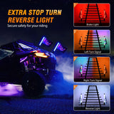 Nilight 2Pcs 2FT Spiral Antenna Bluetooth Remote App Control Led Fat Whip Light, view 3