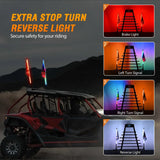 Nilight 2Pcs 2FT Spiral Antenna Bluetooth Remote App Control Led Whip Light | 10FT Wire 5Pin Switch, view 4