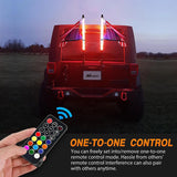 Nilight 2Pcs 2FT Spiral Antenna Led Whip Light RF Remote Control | 8.6FT Wire 5Pin Switch, view 5