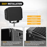 Nilight 2Pcs 3 inch Cube Light Pod Cover, view 2