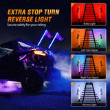 Nilight 2Pcs 3FT Spiral Antenna Bluetooth Remote App Control Led Fat Whip Light, view 4
