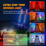 Nilight 2Pcs 4FT Spiral Antenna Bluetooth Remote App Control Led Whip Light | 8Pcs RGB Rock Lights | Wire 5Pin Switch Kits, view 6