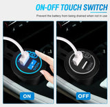 Nilight 2Pcs 5V 4.8A Dual USB Output Car Charger with LED Voltmeter, view 4