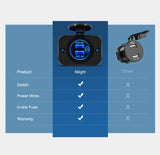 Nilight 2Pcs 5V 4.8A Dual USB Output Car Charger with LED Voltmeter, view 5