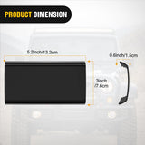 Nilight 2Pcs 6.5 inch Black Light Bar Cover, view 4