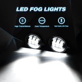 Nilight 2PCS 7 Inch LED Headlight Compatible with Jeep 2PCS 4 Inch LED Fog Light for Jeep Wrangler 97-17 JK LJ CJ, view 3