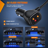 Nilight 2PCS 70 Inch Emergency Strobe Light Strip 1125 LED Running Board Lights Blue Flexible Side Flashing Warning Caution Safety Waterproof for Truck Construction Vehicles Pickup, view 2