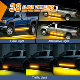Nilight 2PCS 70 Inch Emergency Strobe Light Strip with Controller 864 LED Amber Running Board Lights Flexible Side Flashing Warning Caution Safety Waterproof for Truck Construction Pickup, view 4
