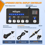 Nilight 2PCS 70 Inch Emergency Strobe Light Strip with Controller 864 LED Red Running Board Lights Flexible Side Flashing Warning Caution Safety Waterproof for Truck Construction Pickup, view 2