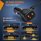 Nilight 2PCS 70 Inch Emergency Strobe Lights Strip 1125 LED Running Board Marker Light Amber Flexible Side Flashing Warning Caution Safety Waterproof for Truck Construction Vehicles Pickup, view 2