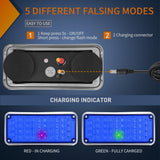 Nilight 2PCS Blue Strobe Wireless Magnetic Lights Portable Warning Hazard Light Surface Mount Waterproof 5 Patterns for 12V 24V Off Road Eergency Vehicles, view 5