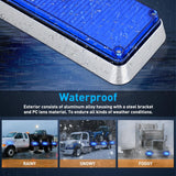 Nilight 2PCS Blue Strobe Wireless Magnetic Lights Portable Warning Hazard Light Surface Mount Waterproof 5 Patterns for 12V 24V Off Road Eergency Vehicles, view 6