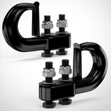Nilight 2Pcs Bolt-On Tow Hooks with Spring Clip 10,000LBS 2Pcs Black Forged Recovery Tow Hooks Compatible with Jeep Ford Dodge Chevy GMC Toyota Pickup Truck, view 6