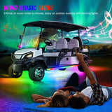 Nilight 2Pcs Golf Cart Underglow Light Kit for EZGO Yamaha Club Car, view 5