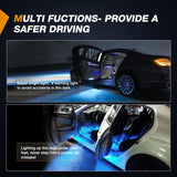 Nilight 2PCS LED Interior Door Panel Light Courtesy Warning Lights Aqua Beam Plug and Play Compatible with BMW 1 3 5 6 7 Series Z4 X3 X5 X6 E82 E88 E90 F30 E60 F10 E65 E66, view 3