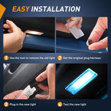 Nilight 2PCS LED Interior Door Panel Light Courtesy Warning Lights Aqua Beam Plug and Play Compatible with BMW 1 3 5 6 7 Series Z4 X3 X5 X6 E82 E88 E90 F30 E60 F10 E65 E66, view 4