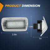 Nilight 2PCS LED Interior Door Panel Light Courtesy Warning Lights Aqua Beam Plug and Play for Toyota Avalon Sienna Venza Camry Prius 4Runner Lexus IS ES GS LS RX GX LX Subaru BRZ, view 2