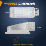 Nilight 2PCS LED Interior Door Panel Light Courtesy Warning Lights Blue Beam Plug and Play Compatible with Audi A3 A4 A5 A6 A7 S3 S4 S5 S6 S7 Q5 Q7 TT OEM Replacement CANbus Error Free, view 2