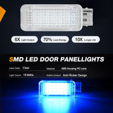 Nilight 2PCS LED Interior Door Panel Light Courtesy Warning Lights Blue Beam Plug and Play Compatible with Audi A3 A4 A5 A6 A7 S3 S4 S5 S6 S7 Q5 Q7 TT OEM Replacement CANbus Error Free, view 5