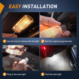 Nilight 2PCS LED Interior Door Panel Light Courtesy Warning Lights White Beam Plug and Play Compatible with Audi A3 A4 A5 A6 A7 S3 S4 S5 S6 S7 Q5 Q7 TT OEM Replacement CANbus Error Free, view 4