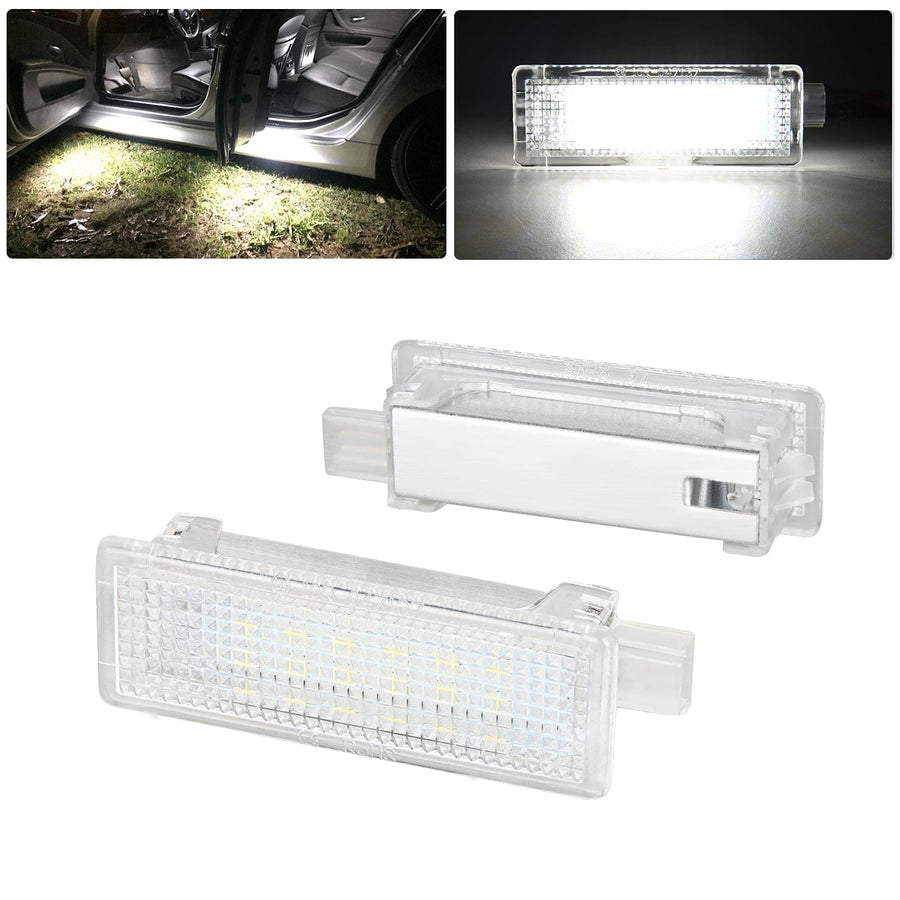 Nilight 2PCS LED Interior Door Panel Light Courtesy Warning Lights White Beam Plug and Play Compatible with BMW 1 3 5 6 7 Series Z4 X3 X5 X6 E82 E88 E90 F30 E60 F10 E65 E66