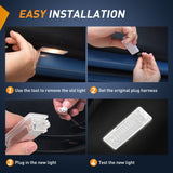 Nilight 2PCS LED Interior Door Panel Light Courtesy Warning Lights White Beam Plug and Play Compatible with BMW 1 3 5 6 7 Series Z4 X3 X5 X6 E82 E88 E90 F30 E60 F10 E65 E66, view 4
