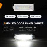 Nilight 2PCS LED Interior Door Panel Light Courtesy Warning Lights White Beam Plug and Play Compatible with BMW 1 3 5 6 7 Series Z4 X3 X5 X6 E82 E88 E90 F30 E60 F10 E65 E66, view 5
